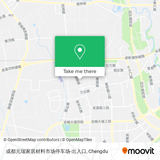 成都元瑞家居材料市场停车场-出入口 map
