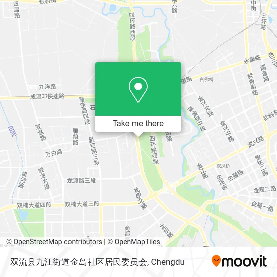 双流县九江街道金岛社区居民委员会 map