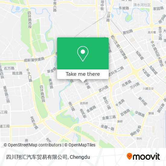 四川翔汇汽车贸易有限公司 map