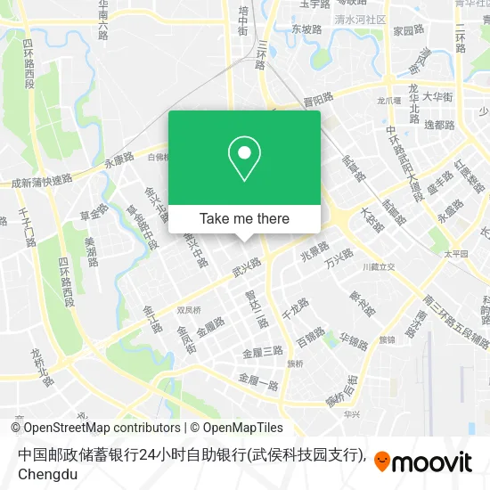 中国邮政储蓄银行24小时自助银行(武侯科技园支行) map