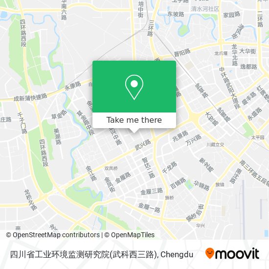 四川省工业环境监测研究院(武科西三路) map