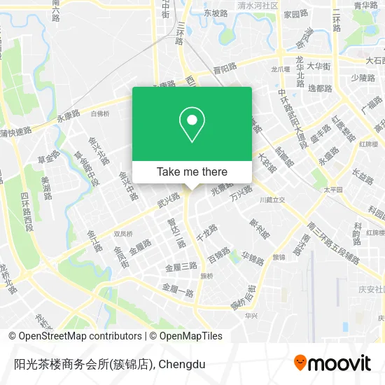 阳光茶楼商务会所(簇锦店) map