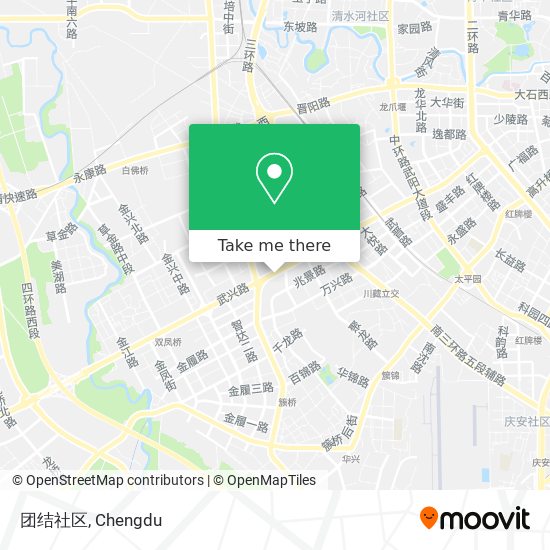 团结社区 map