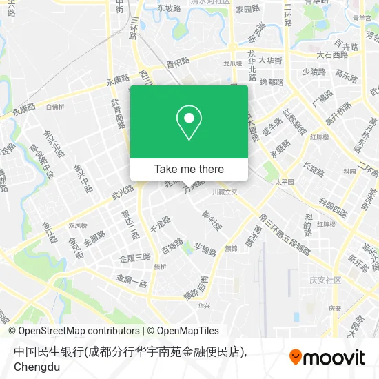 中国民生银行(成都分行华宇南苑金融便民店) map