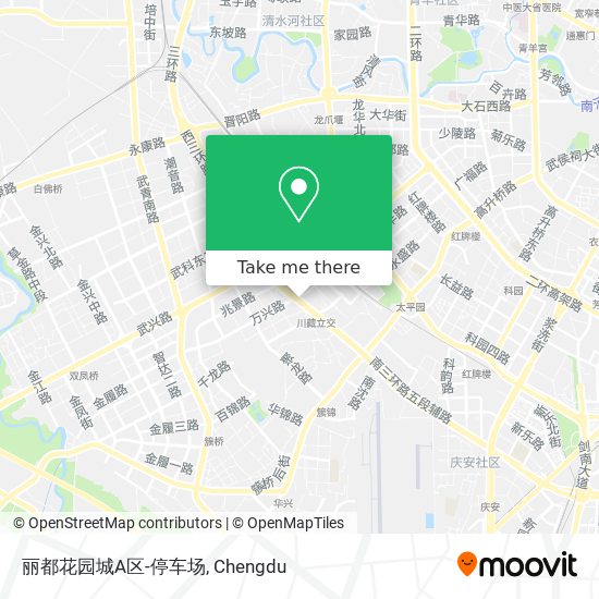 丽都花园城A区-停车场 map