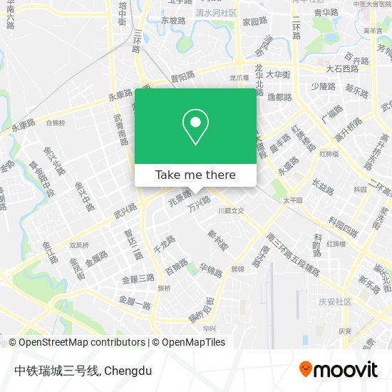 中铁瑞城三号线 map