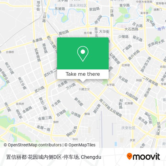 置信丽都·花园城内侧D区-停车场 map
