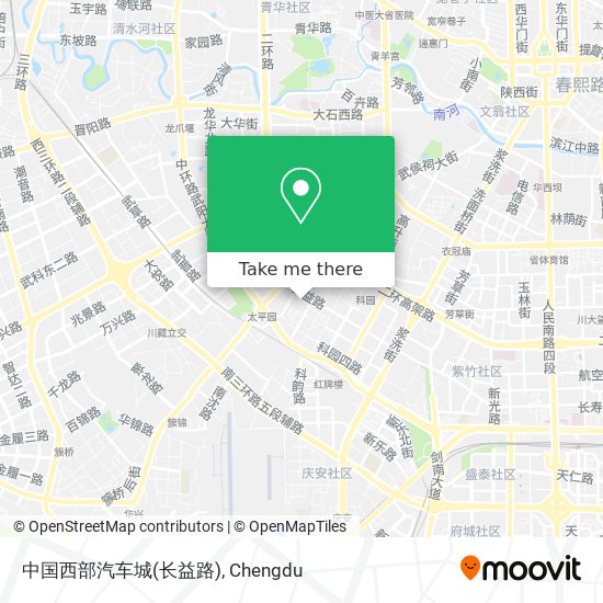 中国西部汽车城(长益路) map