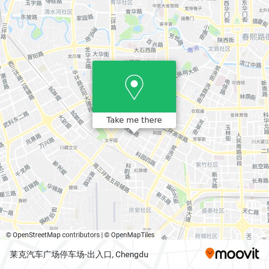莱克汽车广场停车场-出入口 map