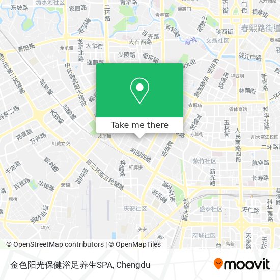 金色阳光保健浴足养生SPA map