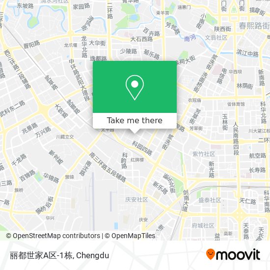 丽都世家A区-1栋 map