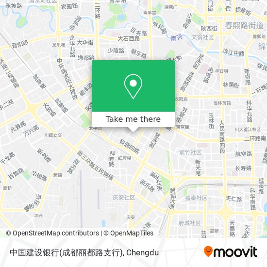 中国建设银行(成都丽都路支行) map