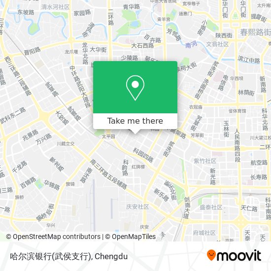 哈尔滨银行(武侯支行) map
