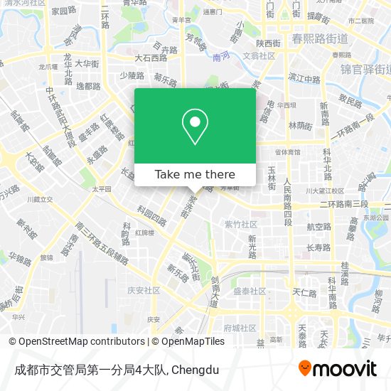 成都市交管局第一分局4大队 map