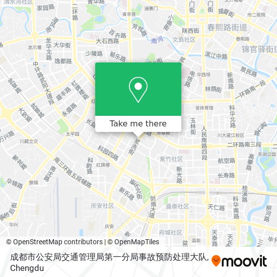 成都市公安局交通管理局第一分局事故预防处理大队 map