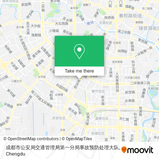 成都市公安局交通管理局第一分局事故预防处理大队 map