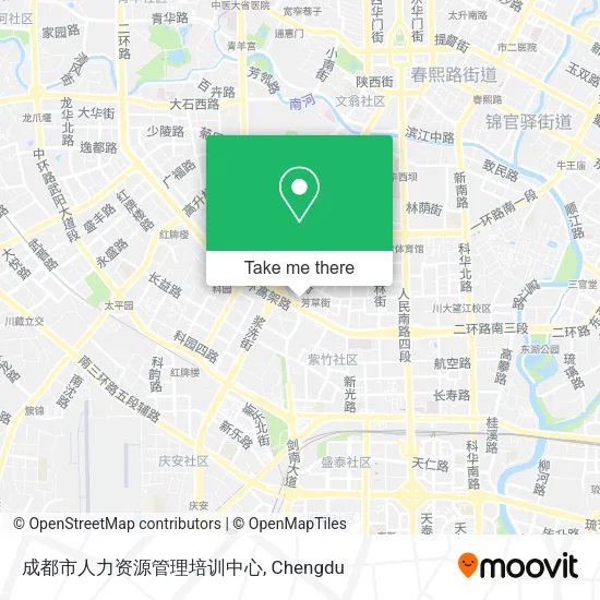 成都市人力资源管理培训中心 map