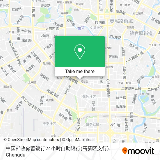 中国邮政储蓄银行24小时自助银行(高新区支行) map