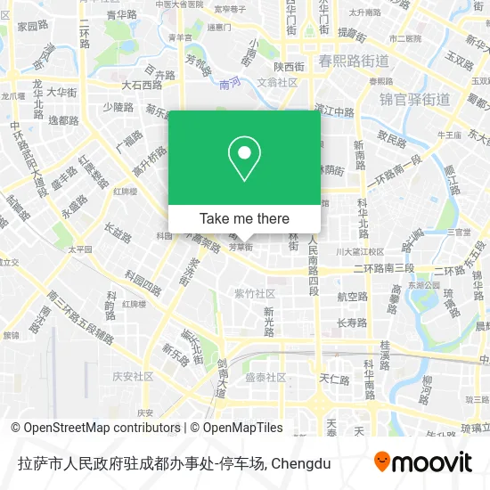 拉萨市人民政府驻成都办事处-停车场 map