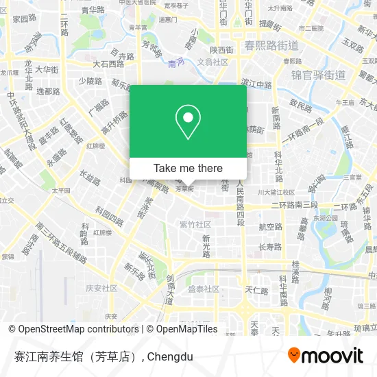 赛江南养生馆（芳草店） map