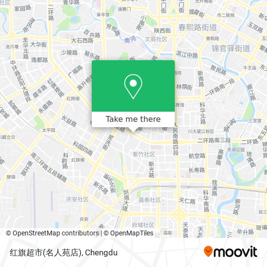 红旗超市(名人苑店) map