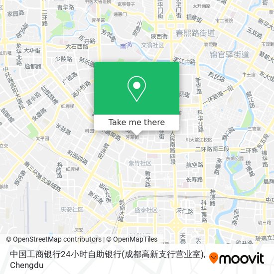 中国工商银行24小时自助银行(成都高新支行营业室) map