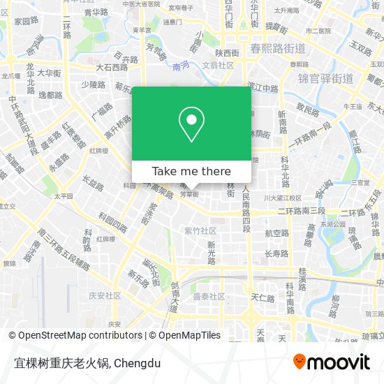 宜棵树重庆老火锅 map