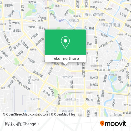 风味小酌 map