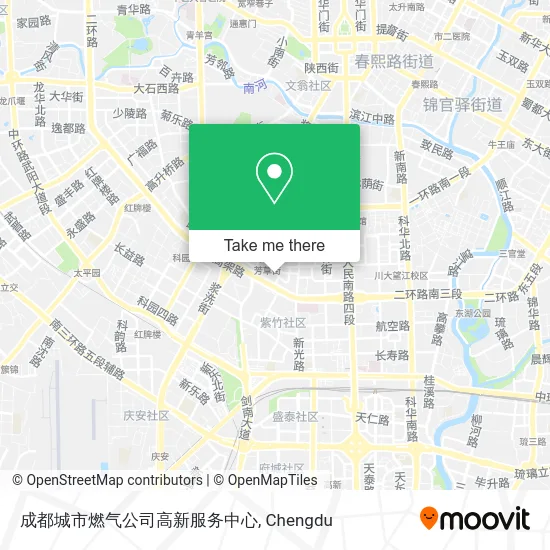 成都城市燃气公司高新服务中心 map
