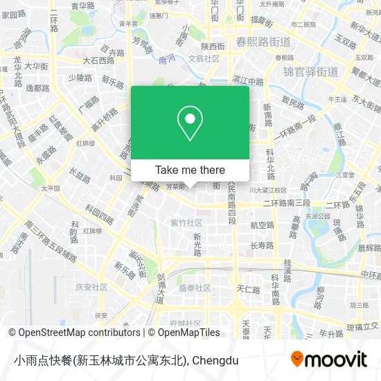 小雨点快餐(新玉林城市公寓东北) map