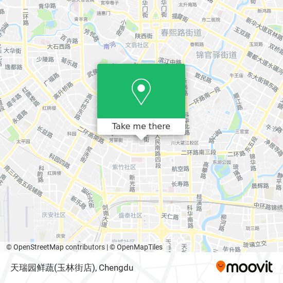 天瑞园鲜蔬(玉林街店) map
