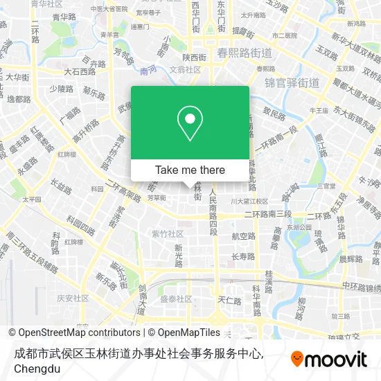 成都市武侯区玉林街道办事处社会事务服务中心 map