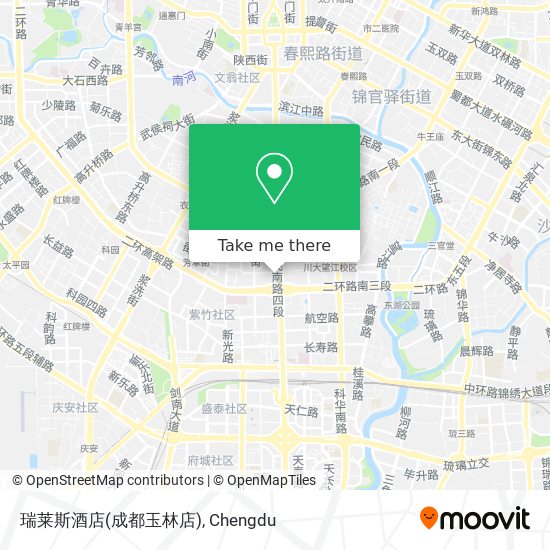 瑞莱斯酒店(成都玉林店) map