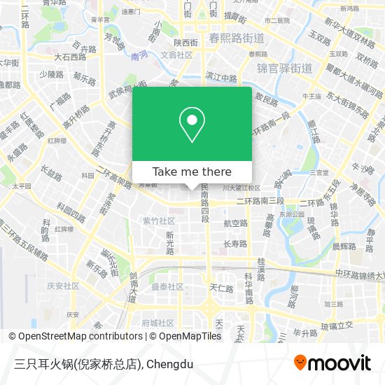 三只耳火锅(倪家桥总店) map