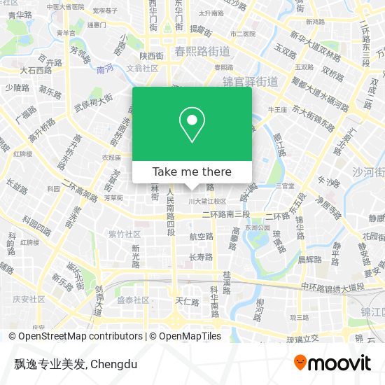 飘逸专业美发 map