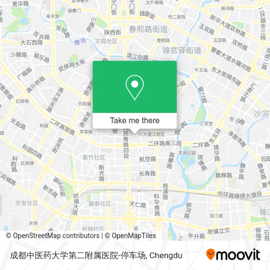 成都中医药大学第二附属医院-停车场 map