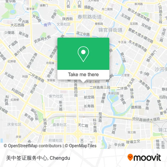 美中签证服务中心 map