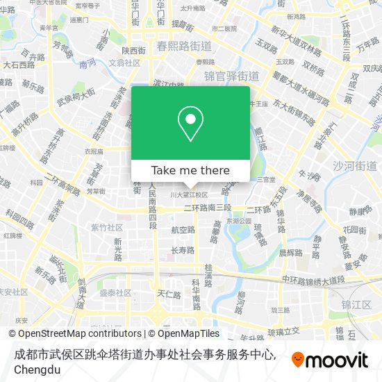 成都市武侯区跳伞塔街道办事处社会事务服务中心 map