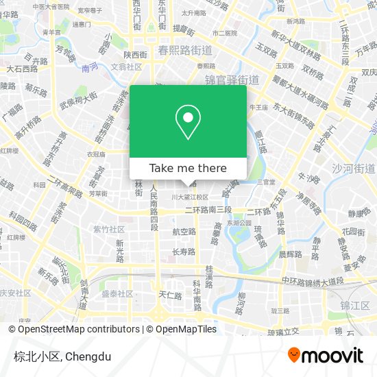 棕北小区 map