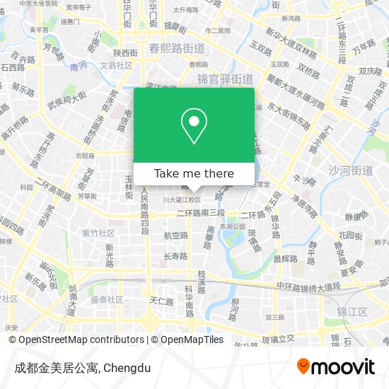 成都金美居公寓 map
