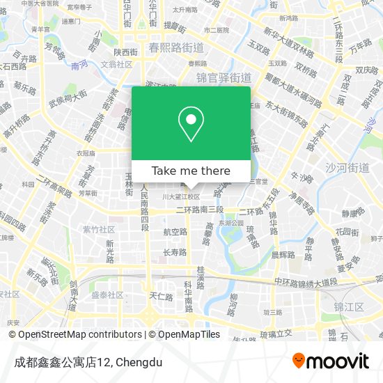 成都鑫鑫公寓店12 map