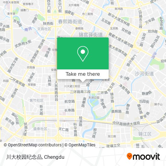 川大校园纪念品 map
