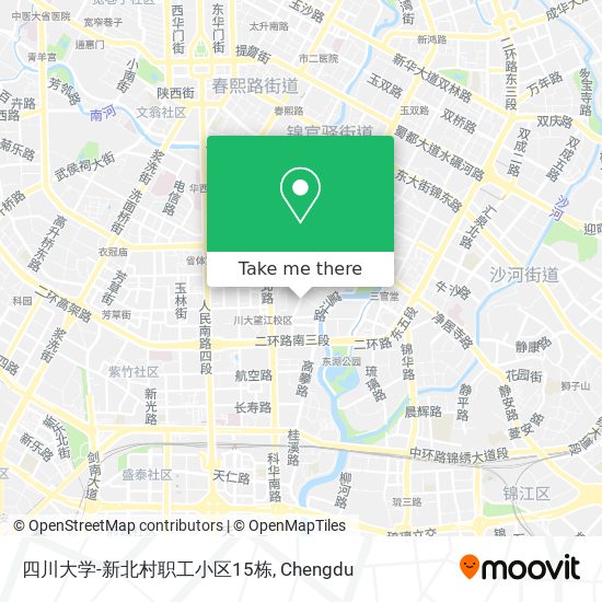 四川大学-新北村职工小区15栋 map