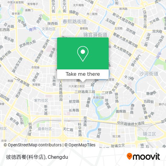 彼德西餐(科华店) map