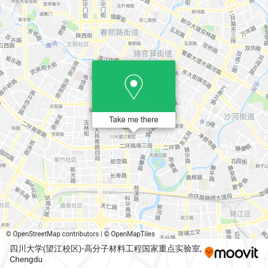 四川大学(望江校区)-高分子材料工程国家重点实验室 map