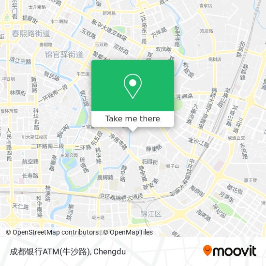 成都银行ATM(牛沙路) map