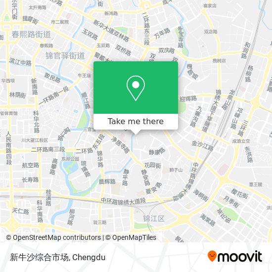 新牛沙综合市场 map