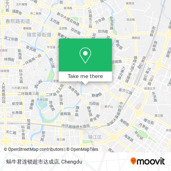蜗牛君连锁超市达成店 map