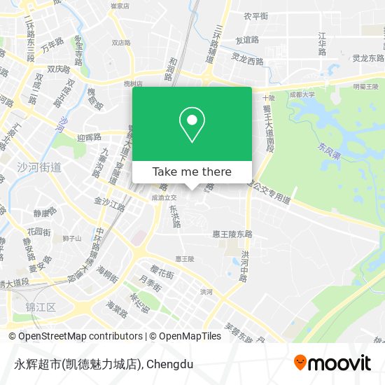 永辉超市(凯德魅力城店) map