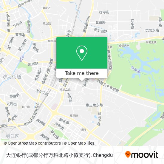 大连银行(成都分行万科北路小微支行) map